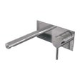 BRAUER Chrome Edition inbouw wastafelmengkraan met rechte uitloop en afdekplaat model A1 chroom