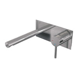 BRAUER Chrome Edition inbouw wastafelmengkraan met rechte uitloop en afdekplaat model A1 chroom