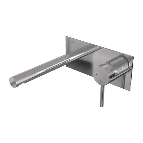 BRAUER Chrome Edition inbouw wastafelmengkraan met rechte uitloop en afdekplaat model A1 chroom