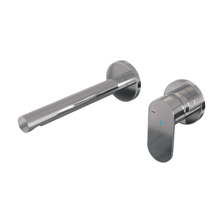 BRAUER Chrome Edition inbouw wastafelmengkraan met rechte uitloop en rozetten model C1 chroom