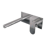 BRAUER Chrome Edition inbouw wastafelmengkraan met rechte uitloop en afdekplaat model C1 chroom