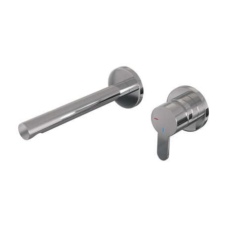 BRAUER Chrome Edition inbouw wastafelmengkraan met rechte uitloop en rozetten model D1 chroom