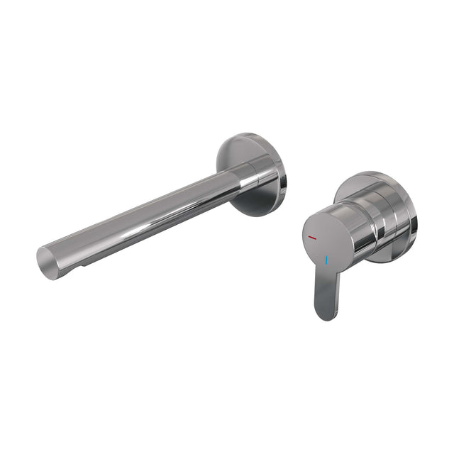 BRAUER Chrome Edition inbouw wastafelmengkraan met rechte uitloop en rozetten model D1 chroom