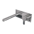 BRAUER Chrome Edition inbouw wastafelmengkraan met rechte uitloop en afdekplaat model D1 chroom
