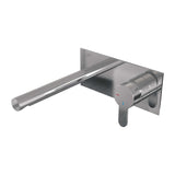 BRAUER Chrome Edition inbouw wastafelmengkraan met rechte uitloop en afdekplaat model D1 chroom