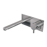 BRAUER Chrome Edition inbouw wastafelmengkraan met rechte uitloop en afdekplaat model B1 chroom