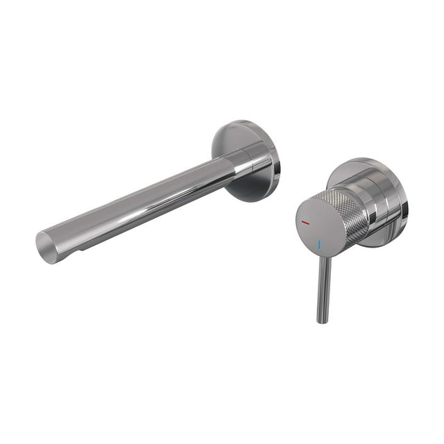 BRAUER Chrome Carving inbouw wastafelmengkraan met rechte uitloop en rozetten model A1 chroom 5-CE-004-S6-65