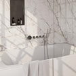 BRAUER Chrome Edition thermostatische inbouw badkraan SET 01 met uitloop en staaf handdouche en doucheslang en wandaansluitbocht chroom