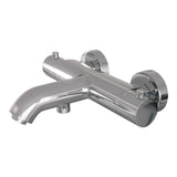 BRAUER Chrome Edition opbouw baddouche thermostaatkraan SET 01 met glijstang en staaf handdouche en doucheslang chroom