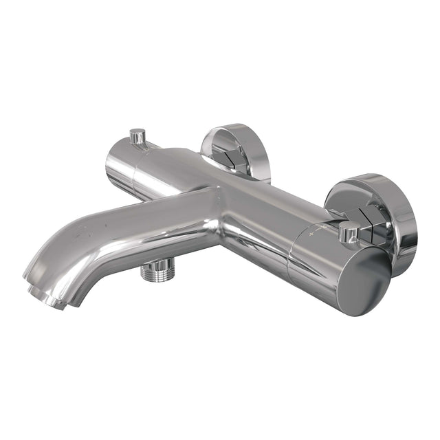 BRAUER Chrome Edition opbouw baddouche thermostaatkraan SET 01 met glijstang en staaf handdouche en doucheslang chroom