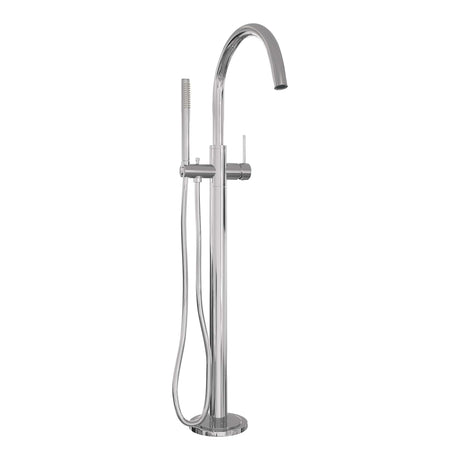 BRAUER Chrome Edition vrijstaande badmengkraan SET 01 met staaf handdouche en doucheslang chroom