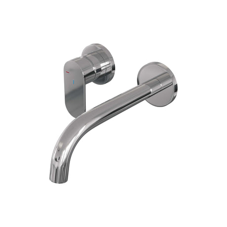 BRAUER Chrome Edition inbouw wastafelmengkraan met gebogen uitloop en rozetten model C2 chroom