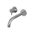 BRAUER Chrome Edition inbouw wastafelmengkraan met gebogen uitloop en rozetten model B2 chroom