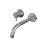 BRAUER Chrome Edition inbouw wastafelmengkraan met gebogen uitloop en rozetten model B2 chroom