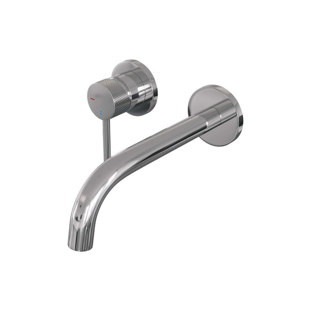 BRAUER Chrome Carving inbouw wastafelmengkraan met gebogen uitloop en rozetten model A2 chroom 5-CE-083-B6-65