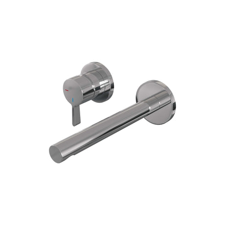 BRAUER Chrome Edition inbouw wastafelmengkraan met rechte uitloop en rozetten model E2 chroom