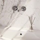 BRAUER Chrome Edition inbouw wastafelmengkraan met rechte uitloop en rozetten model E2 chroom