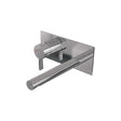 BRAUER Chrome Edition inbouw wastafelmengkraan met rechte uitloop en afdekplaat model E2 chroom
