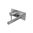 BRAUER Chrome Edition inbouw wastafelmengkraan met rechte uitloop en afdekplaat model A2 chroom