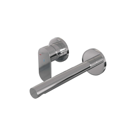 BRAUER Chrome Edition inbouw wastafelmengkraan met rechte uitloop en rozetten model C2 chroom