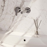BRAUER Chrome Edition inbouw wastafelmengkraan met rechte uitloop en rozetten model D2 chroom