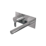 BRAUER Chrome Edition inbouw wastafelmengkraan met rechte uitloop en afdekplaat model D2 chroom