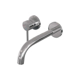 BRAUER Chrome Edition inbouw wastafelmengkraan met gebogen uitloop en rozetten model A2 chroom