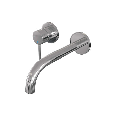 BRAUER Chrome Edition inbouw wastafelmengkraan met gebogen uitloop en rozetten model A2 chroom