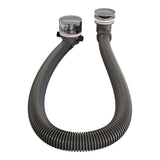 BRAUER Chrome Carving thermostatische inbouw badkraan SET 01 met badvulcombinatie en staaf handdouche en doucheslang en wandaansluitbocht chroom