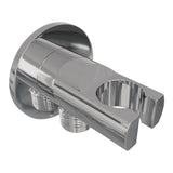 BRAUER Chrome Edition thermostatisch douchepaneel 2-weg omstelling calacatta gold SET 01 met 20 cm douchekop en gebogen muurarm en staaf handdouche en wandaansluitbocht en doucheslang chroom