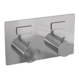 BRAUER Chrome Edition 2-weg inbouwthermostaat met drukknoppen met in- en afbouwdelen chroom