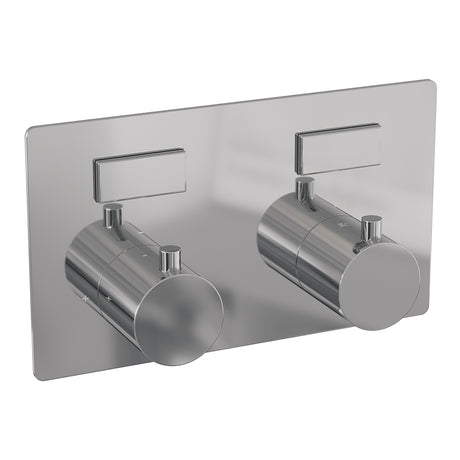 BRAUER Chrome Edition 2-weg inbouwthermostaat met drukknoppen met in- en afbouwdelen chroom