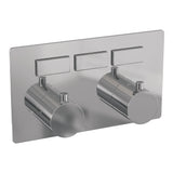 BRAUER Chrome Edition 3-weg inbouwthermostaat met drukknoppen met in- en afbouwdelen chroom