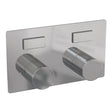 BRAUER Chrome Carving 2-weg inbouwthermostaat met drukknoppen met in- en afbouwdelen chroom