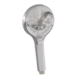 BRAUER Chrome Carving thermostatische inbouw regendouche met drukknoppen SET 67 met 20 cm douchekop en rechte muurarm en 3-standen handdouche en doucheslang en geïntegreerde glijstang chroom