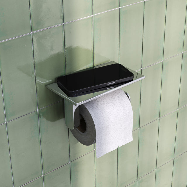 BRAUER Toiletrolhouder met planchet chroom 5-CE-223