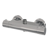 BRAUER Chrome Edition opbouw thermostatische regendouche SET 01 met 20 cm hoofddouche en staaf handdouche en doucheslang chroom 5-CE-239