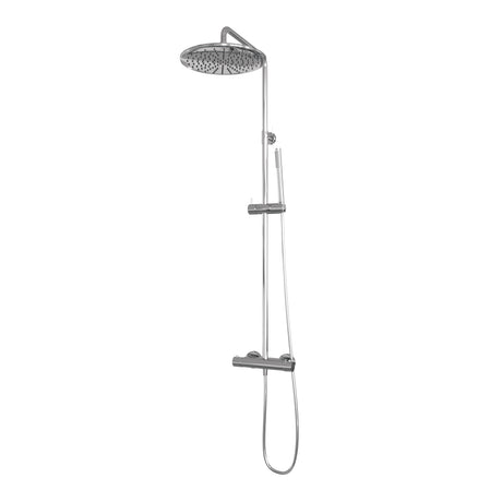 BRAUER Chrome Edition opbouw thermostatische regendouche SET 03 met 30 cm hoofddouche en staaf handdouche en doucheslang chroom 5-CE-241
