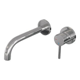 BRAUER Stripe inbouw wastafelmengkraan met gebogen uitloop en rozetten model A1 chroom 5-CE-328