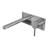 BRAUER Stripe inbouw wastafelmengkraan met rechte uitloop en afdekplaat model A1 chroom 5-CE-330