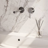 BRAUER Stripe inbouw wastafelmengkraan met rechte uitloop en rozetten model A1 chroom 5-CE-331