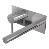 BRAUER Stripe inbouw wastafelmengkraan met rechte uitloop en afdekplaat model A2 chroom 5-CE-334