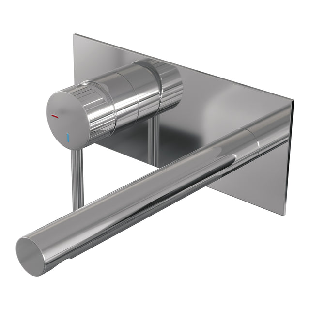 BRAUER Stripe inbouw wastafelmengkraan met rechte uitloop en afdekplaat model A2 chroom 5-CE-334