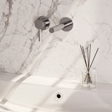 BRAUER Stripe inbouw wastafelmengkraan met rechte uitloop en rozetten model A2 chroom 5-CE-335