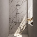 BRAUER Stripe opbouw thermostatische regendouche SET 01 met 25 cm hoofddouche en staaf handdouche en doucheslang chroom 5-CE-348