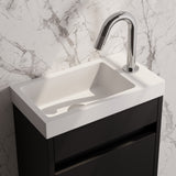 BRAUER Stripe opbouw fonteinkraan met gebogen uitloop chroom 5-CE-464