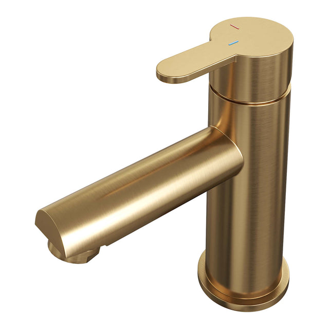 BRAUER Gold Edition lage opbouw wastafelmengkraan model D goud geborsteld PVD