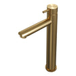 BRAUER Gold Edition verhoogde opbouw wastafelmengkraan model B goud geborsteld PVD
