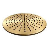BRAUER Gold Edition thermostatische inbouw regendouche SET 14 met 30 cm douchekop en rechte muurarm en staaf handdouche en doucheslang en geïntegreerde glijstang goud geborsteld PVD