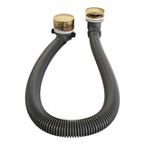 BRAUER Gold Edition thermostatische inbouw badkraan SET 02 met badvulcombinatie en 3-standen handdouche en doucheslang en wandaansluitbocht goud geborsteld PVD